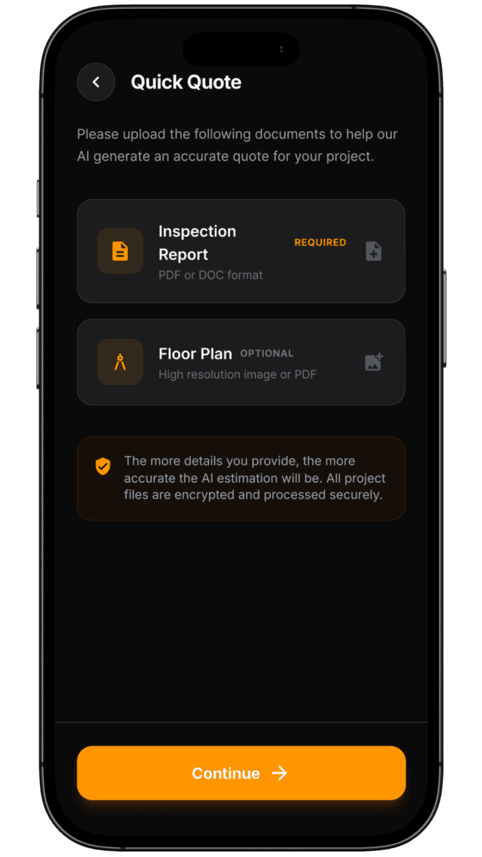 BuildMate Quick Quote