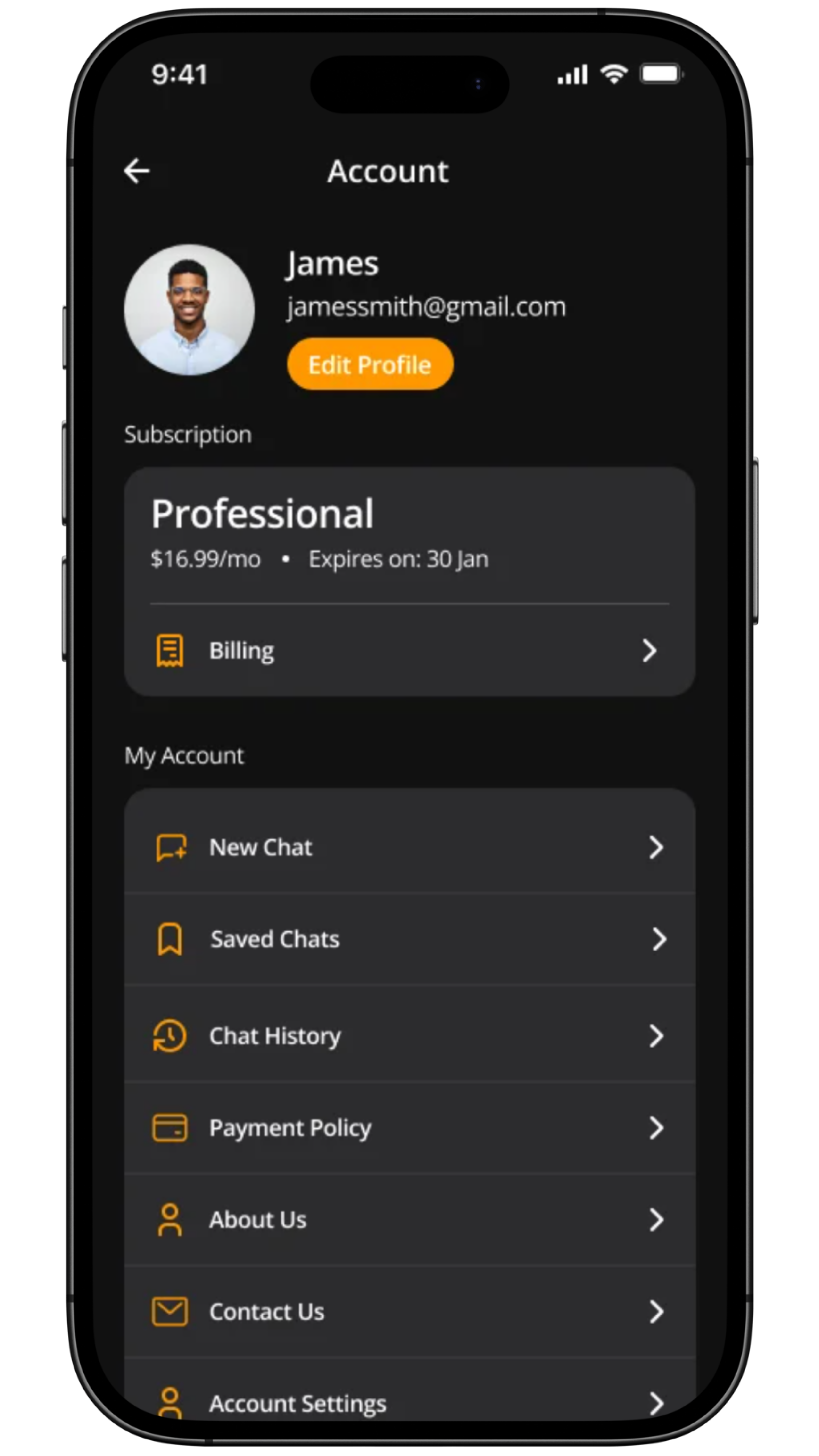 BuildMate account