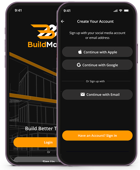 BuildMate onboarding